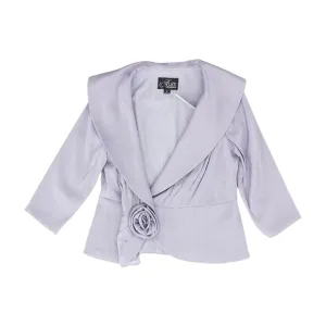 Purple Solid Blazer