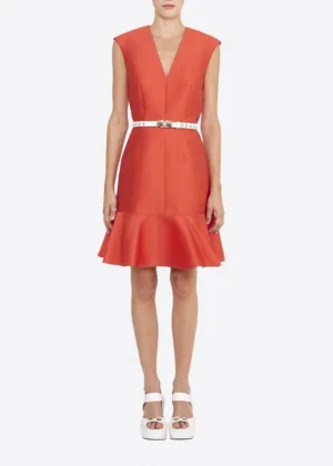 Red Gazaar Sleeveless Dress
