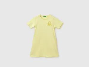 Regular Fit Round Neck Solid A-line Dress