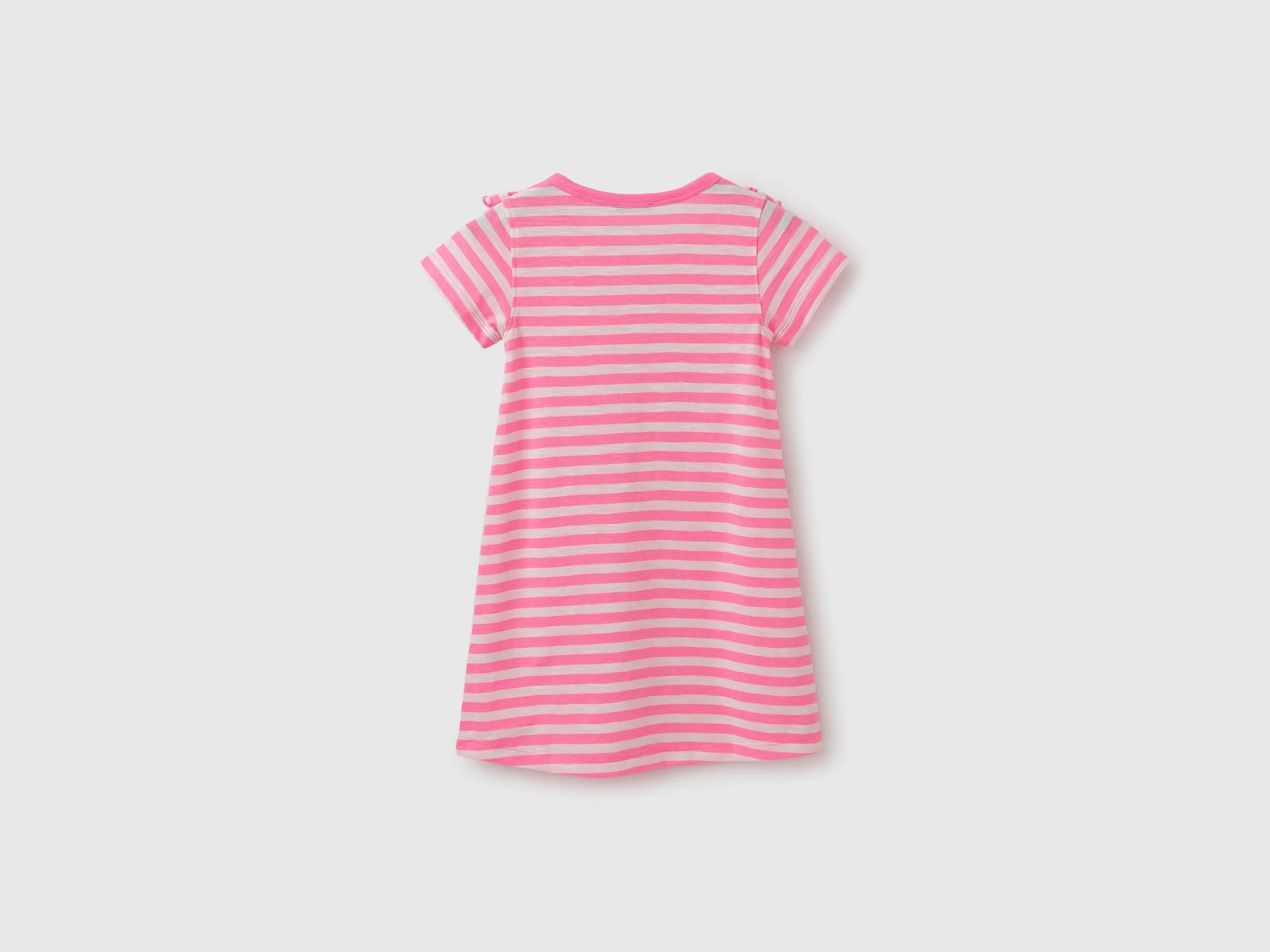Regular Fit Round Neck Striped A-line Dress
