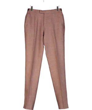 REISS Red Recline Wool-blend Suit Trouser W30