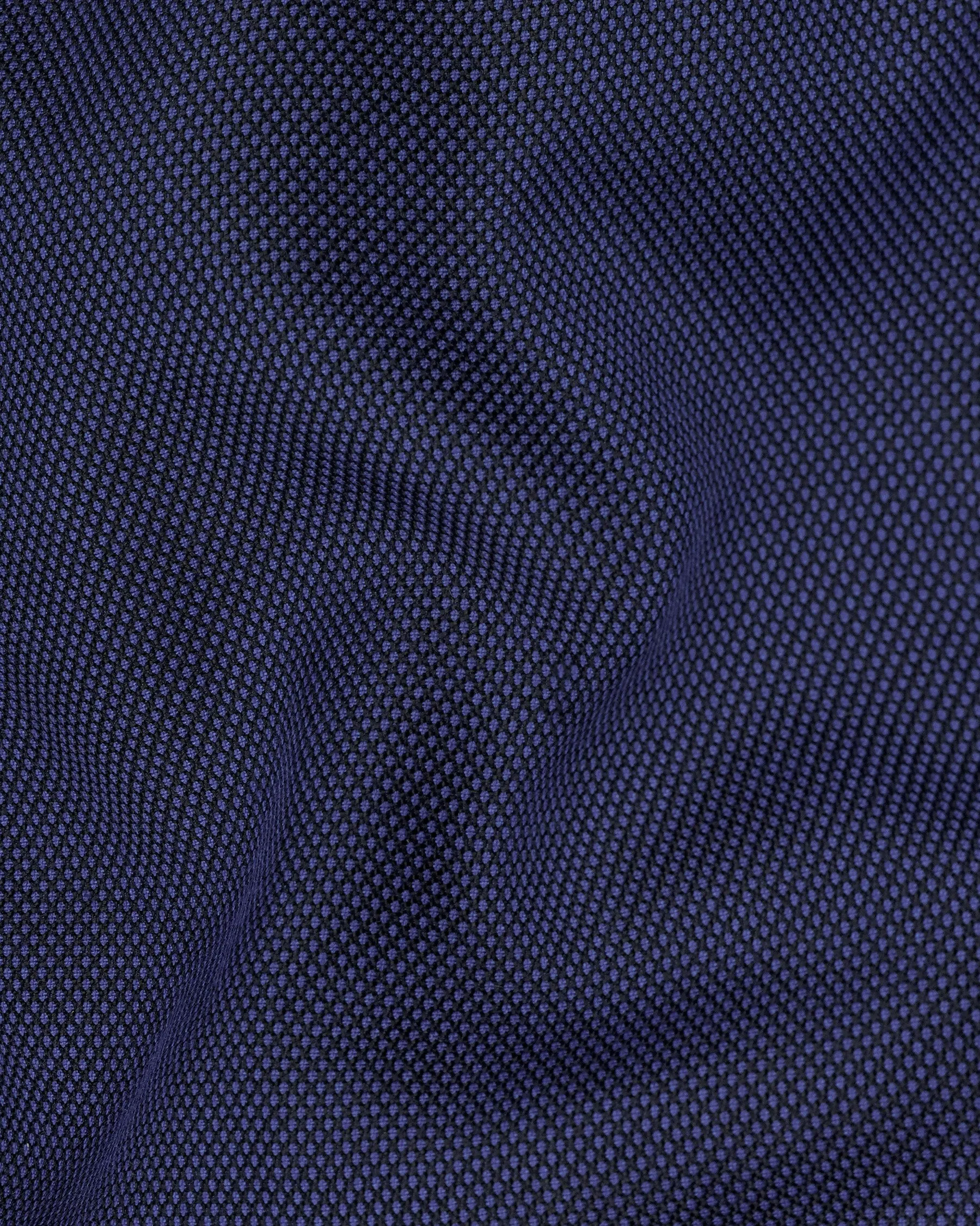 Rhino Navy Blue Double Breasted with Belt Closure Designer Trench Coat