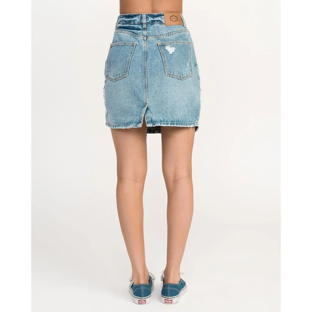 RVCA Jolt Womens Jean Skirt
