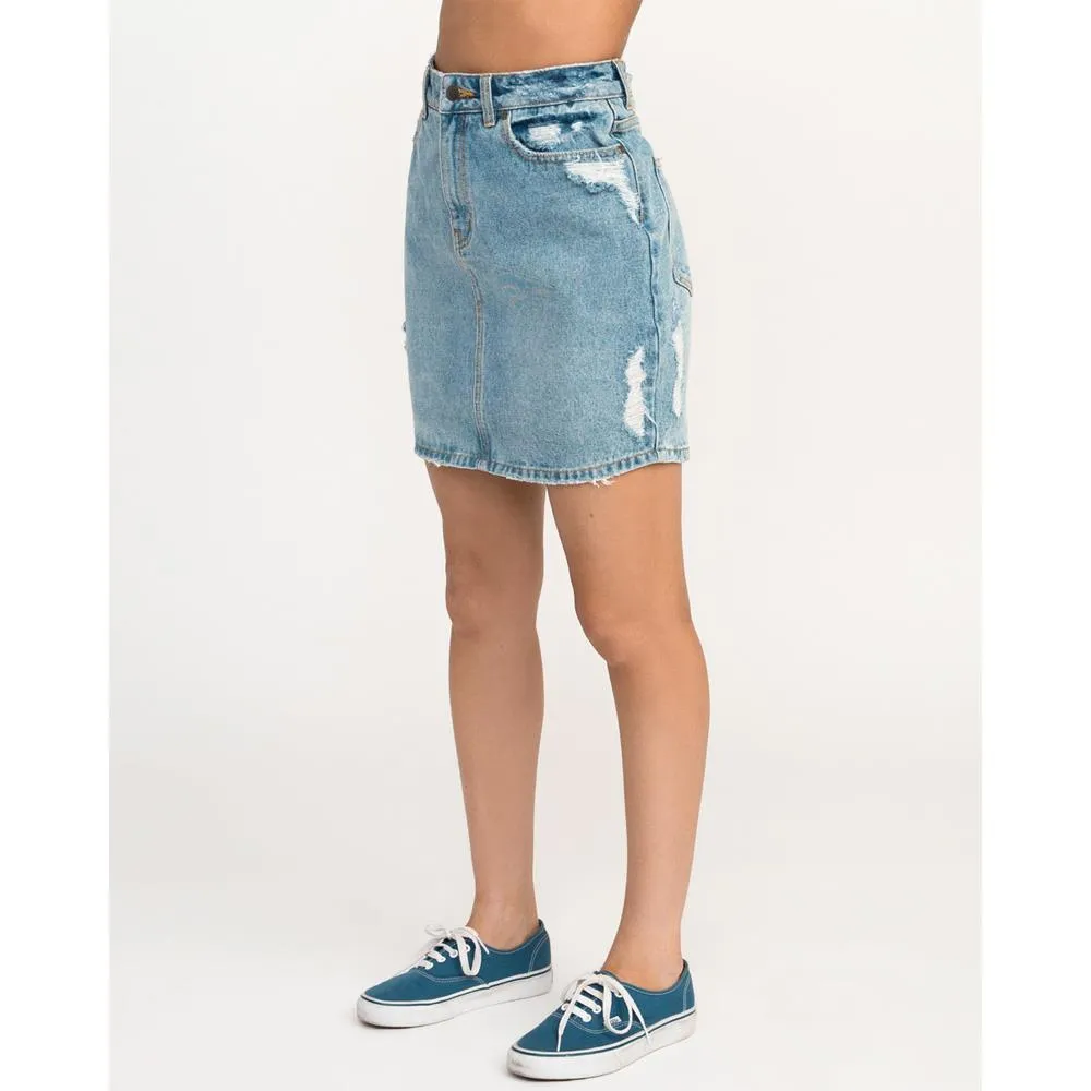 RVCA Jolt Womens Jean Skirt