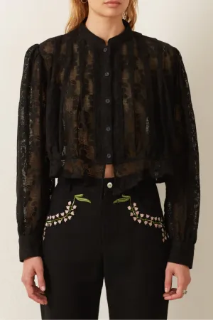 Ryland Blackjack Daisy Shirt | Black