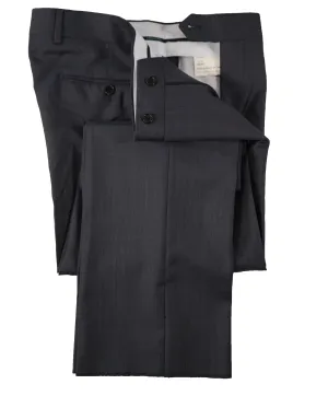 SAKS FIFTH AVE - Medium Blue MADE IN ITALY Flat Front Dress Pants - 32W