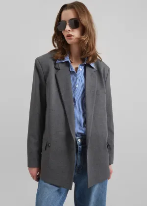 Salzburg Belted Blazer - Grey