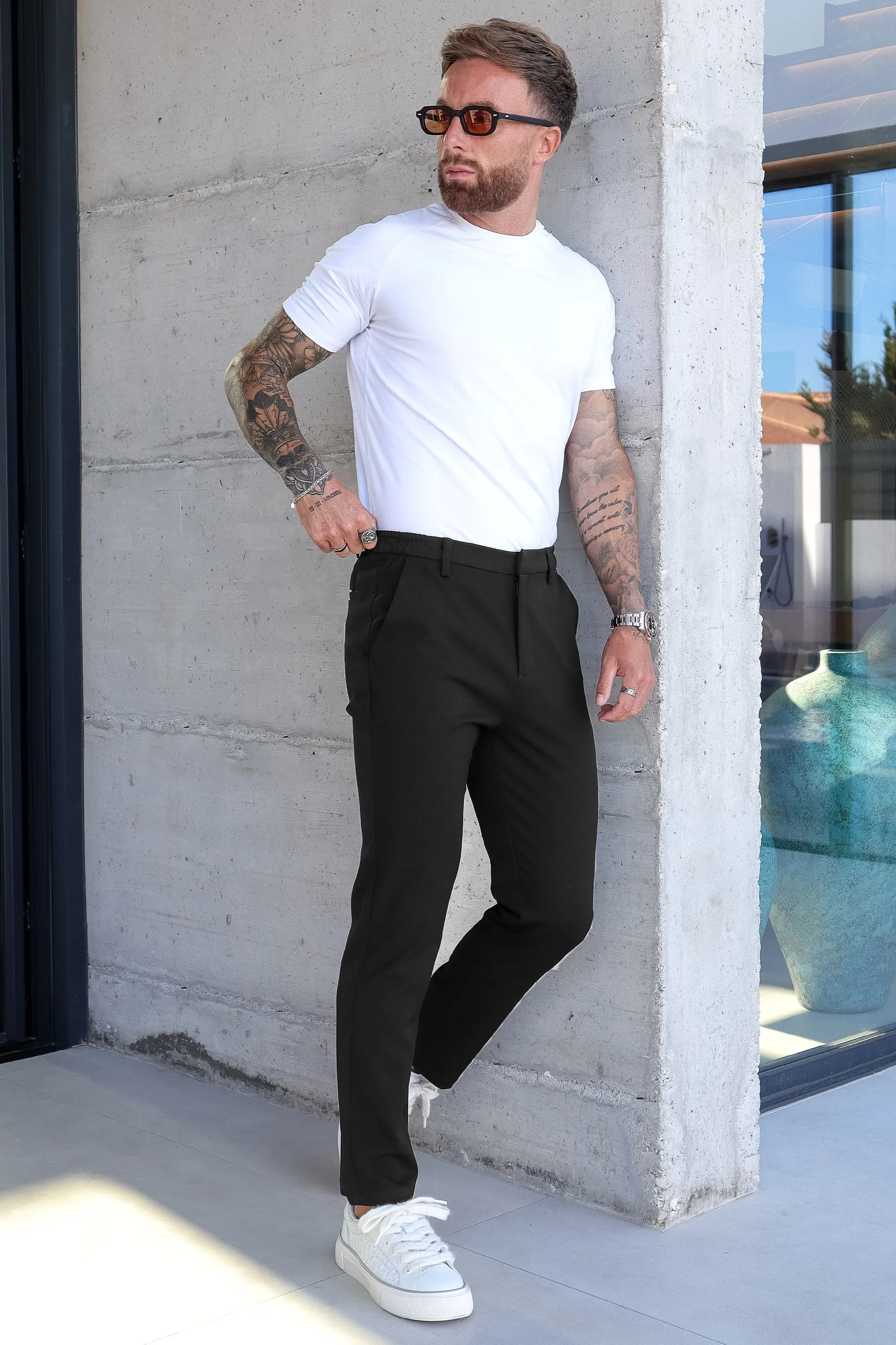 Santis Forth Men's Dress Pants Black