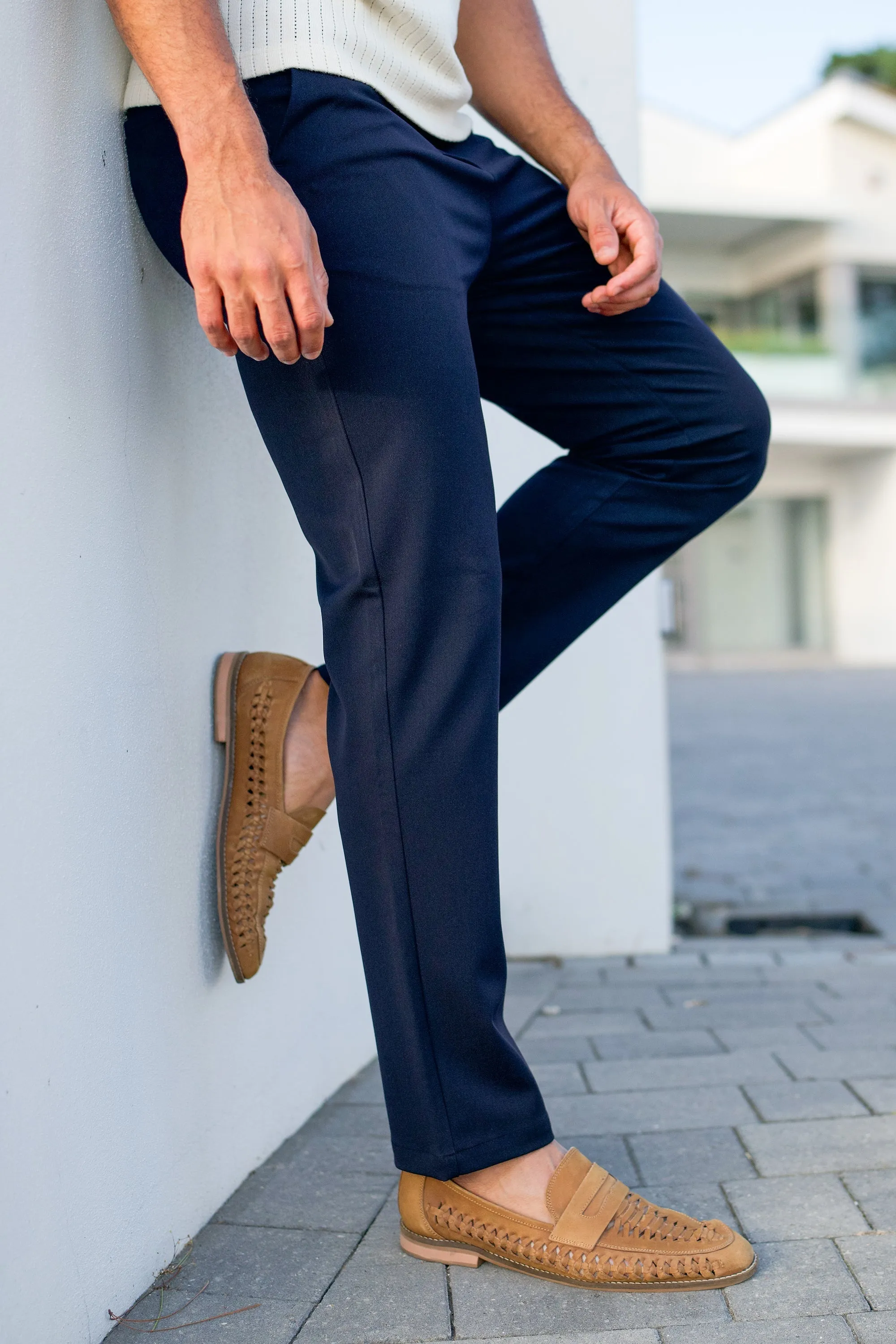 Santis Forth Men's Dress Pants Blue