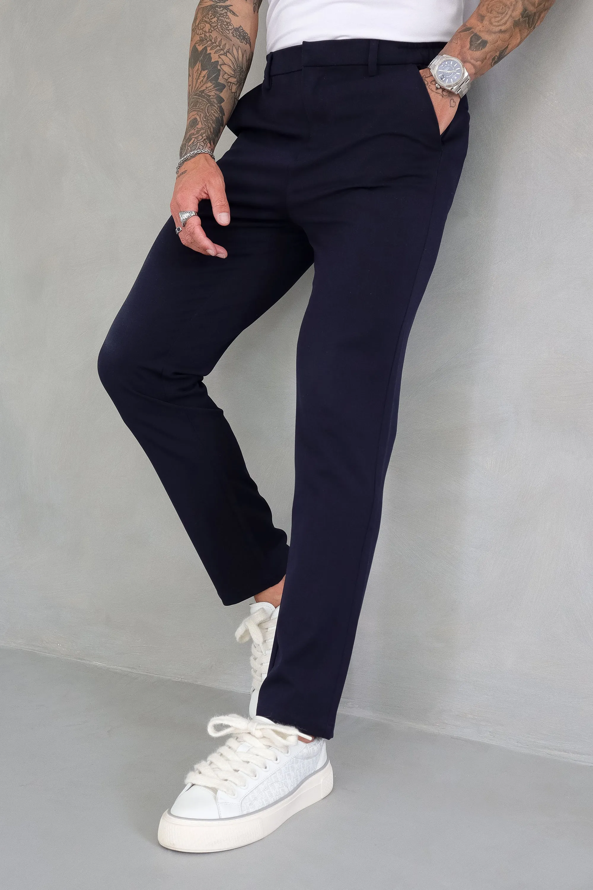 Santis Forth Men's Dress Pants Blue