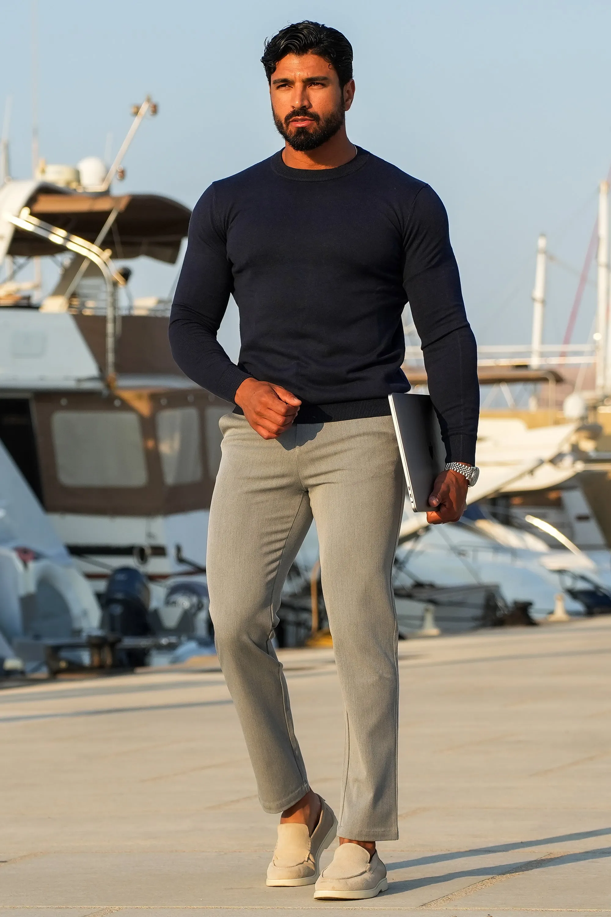 Santis Forth Men's Dress Pants Grey