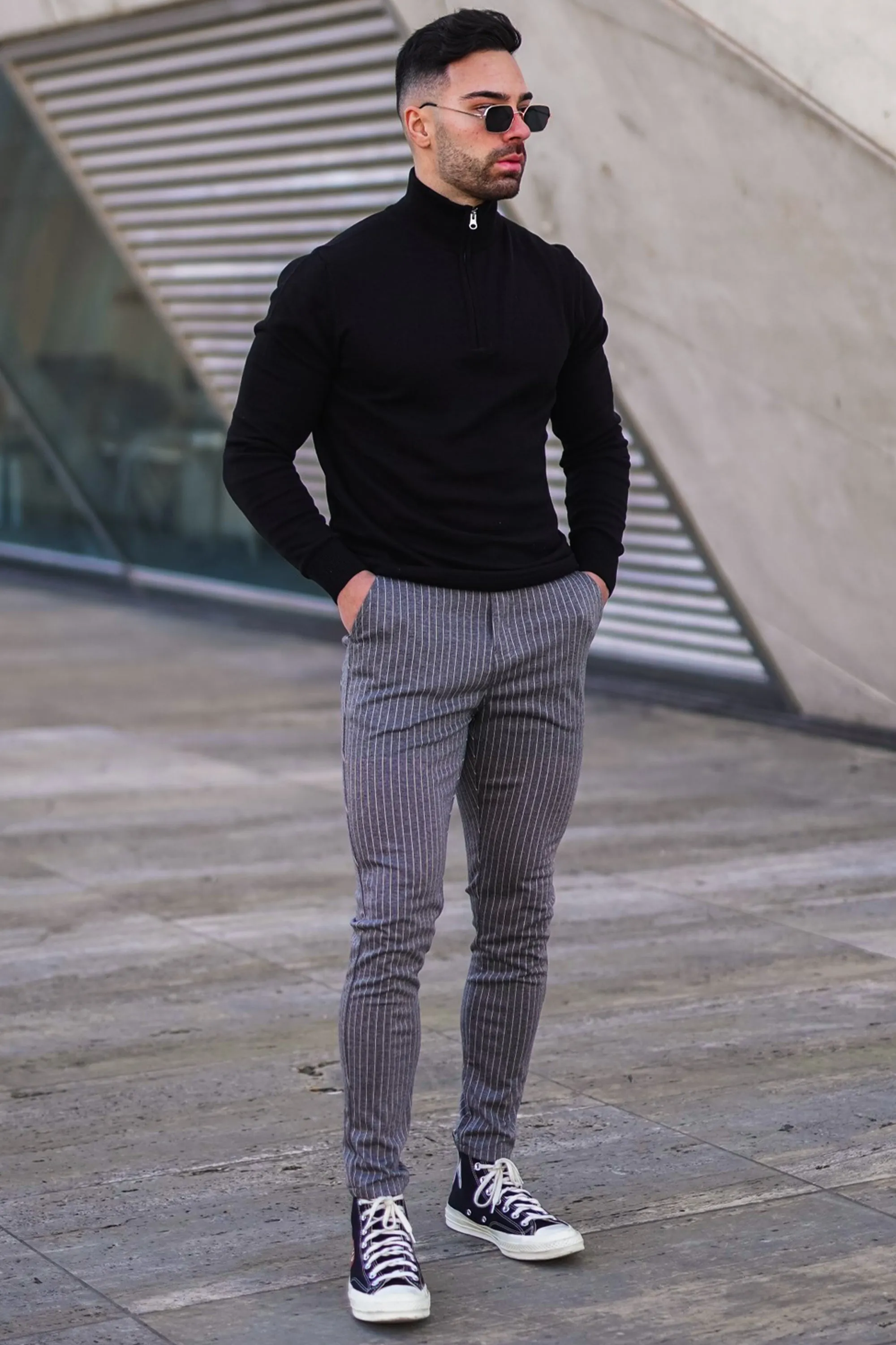 Santorini Forth Men's Sweater Black