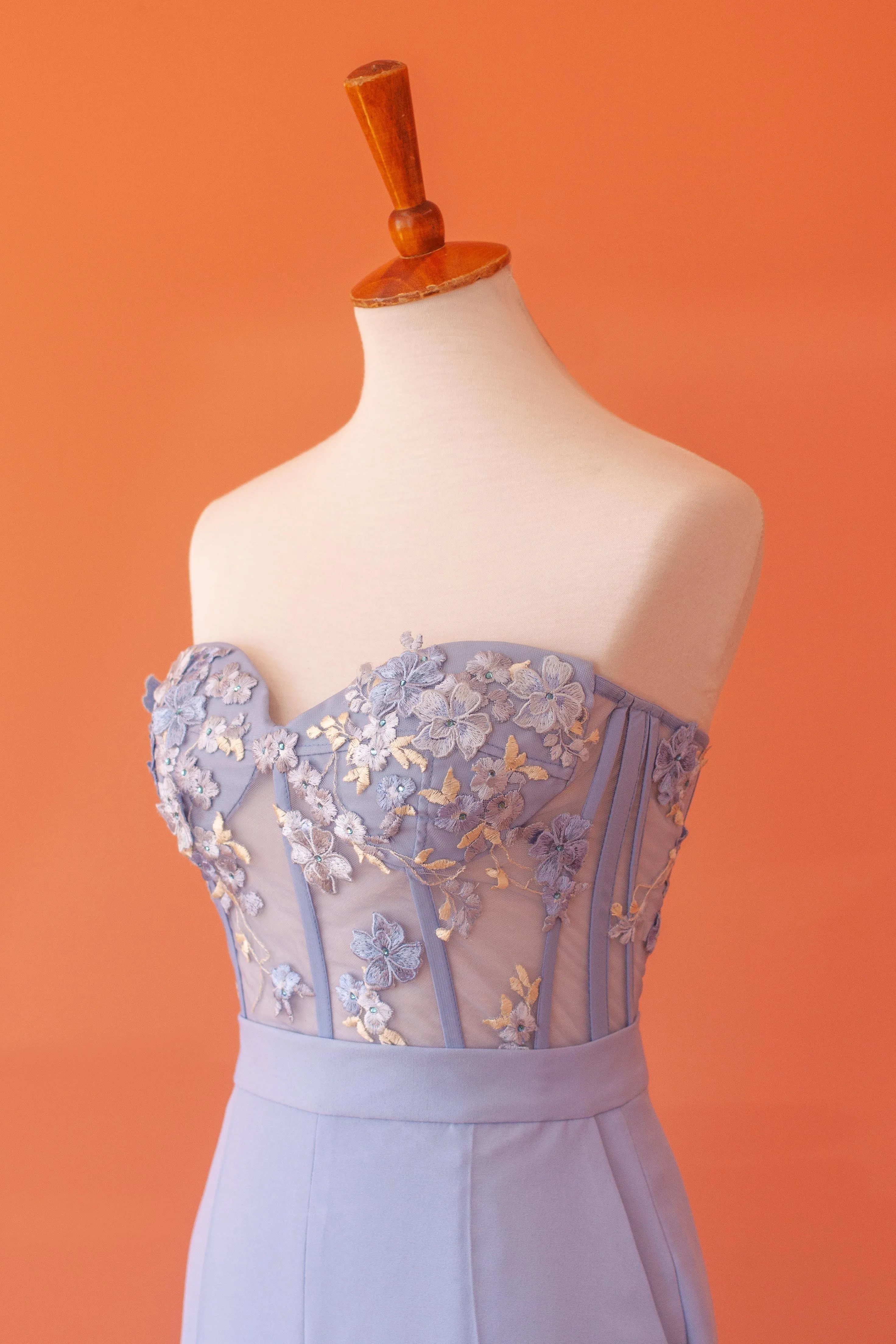 Set Bustier Hydrangeas and Wide Leg Pants