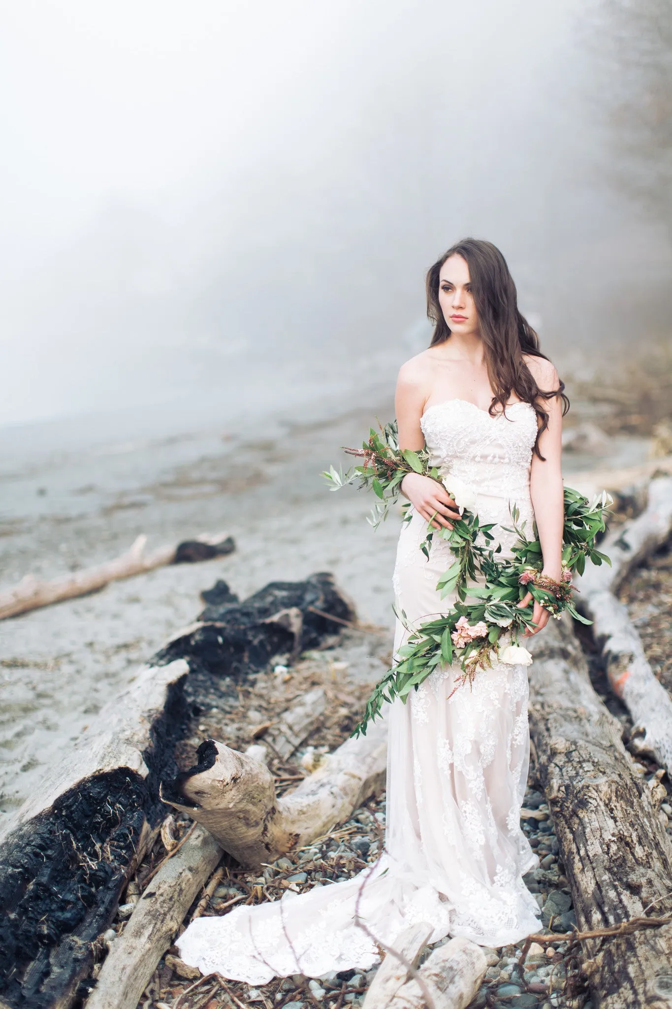 Sheath Beaded Lace Wedding Dress (# IngaLisa)