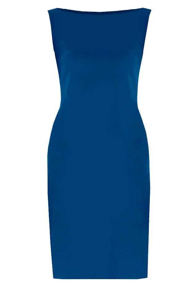 Sheath Dress Blue Aspen