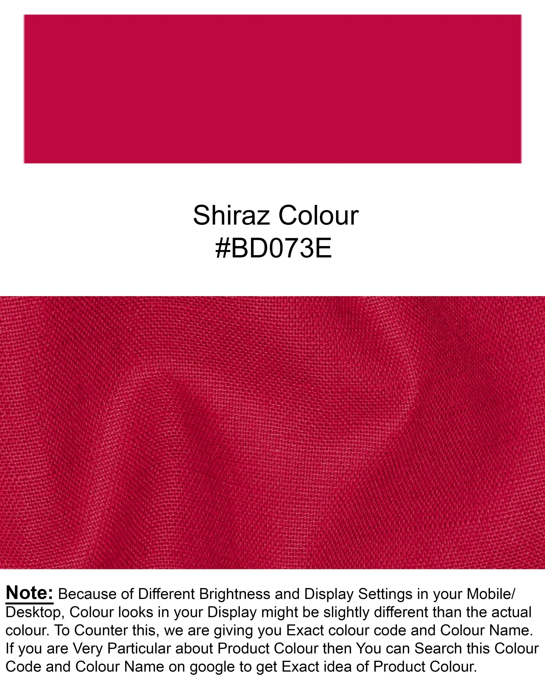 Shiraz Red Luxurious Linen Waistcoat