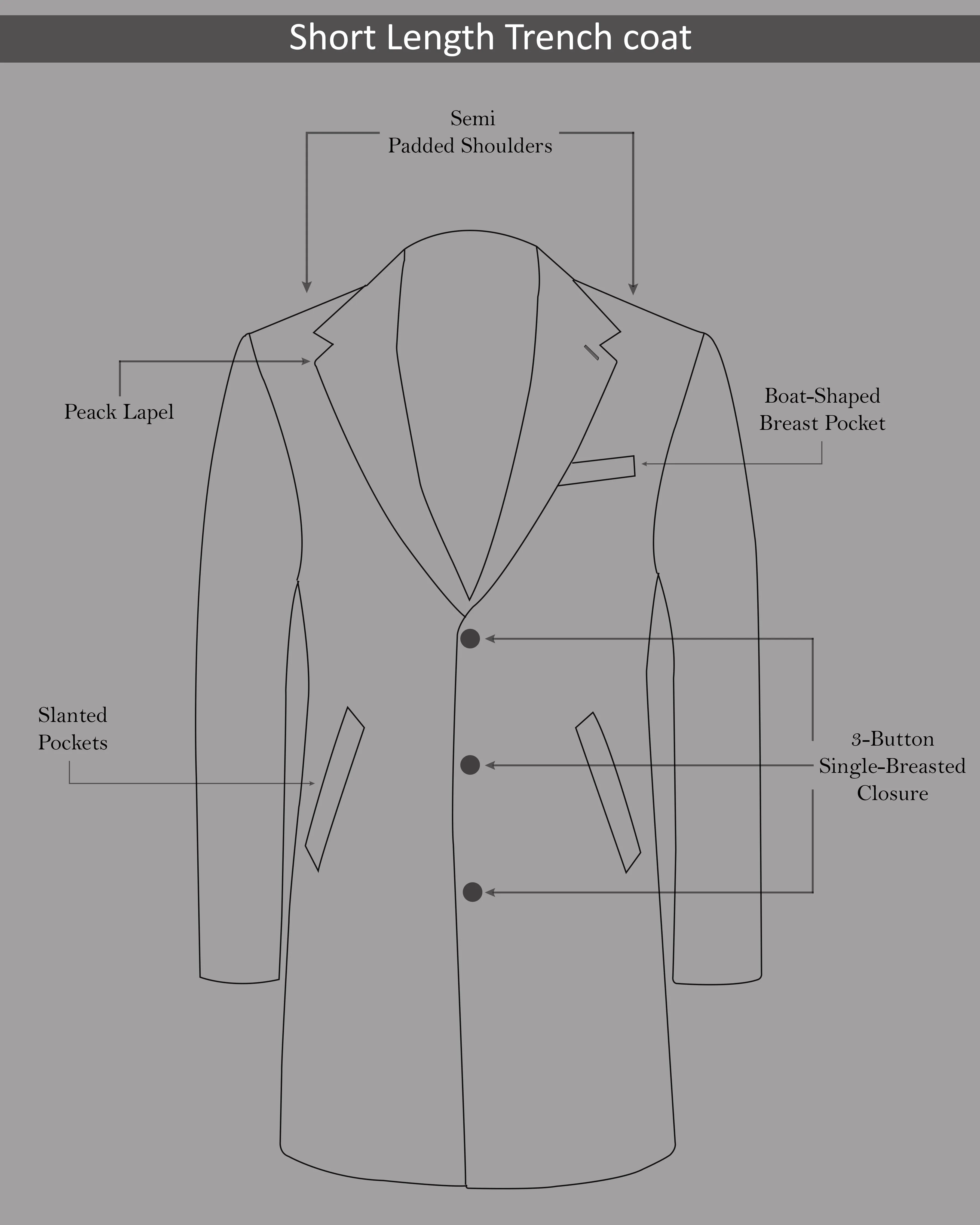 Shiraz Red Plaid Trench Coat