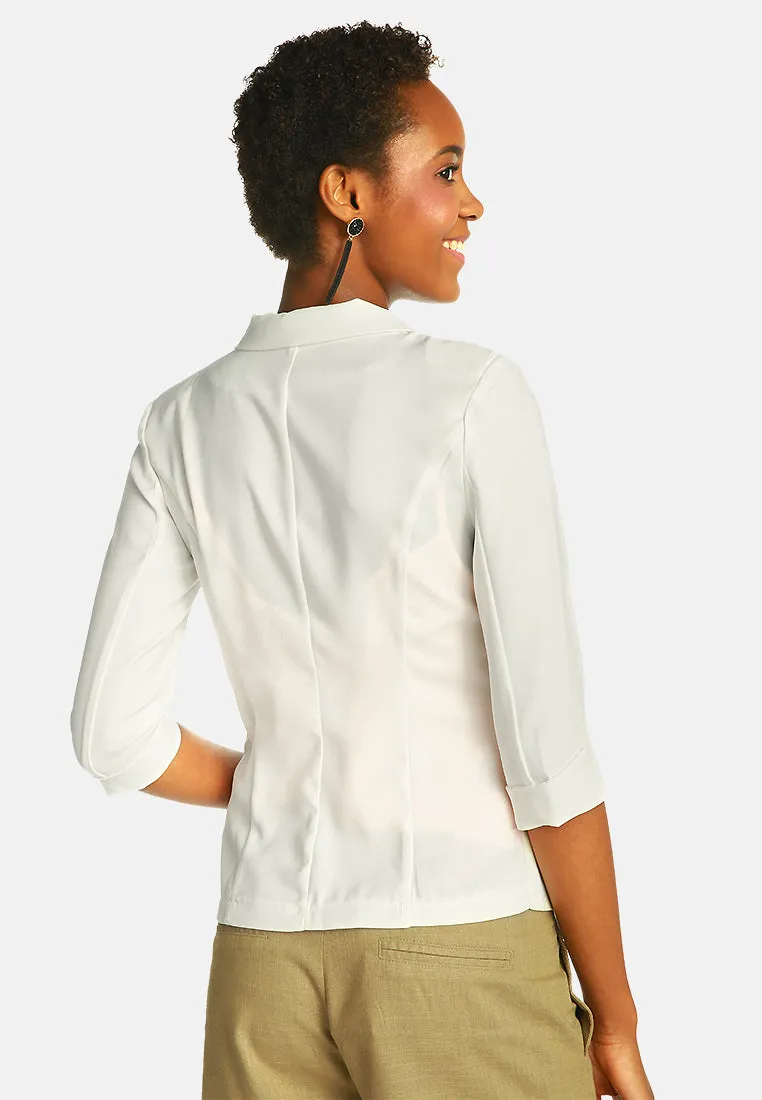 single breasted blazer