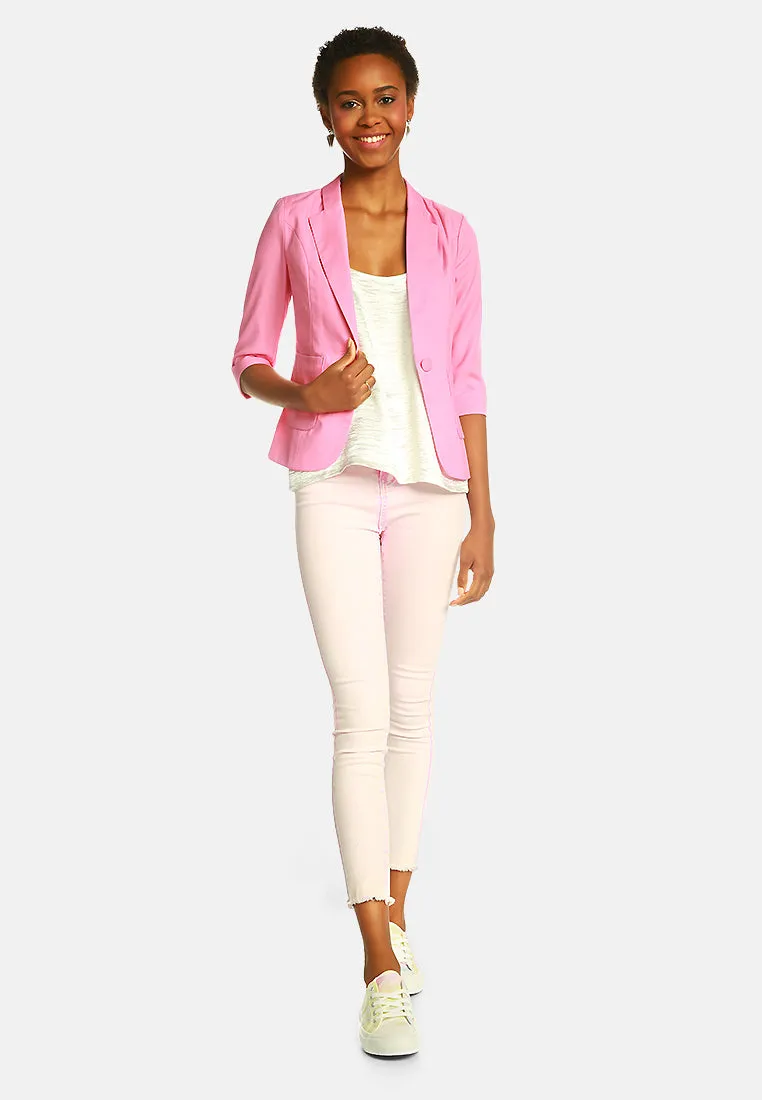 single breasted blazer