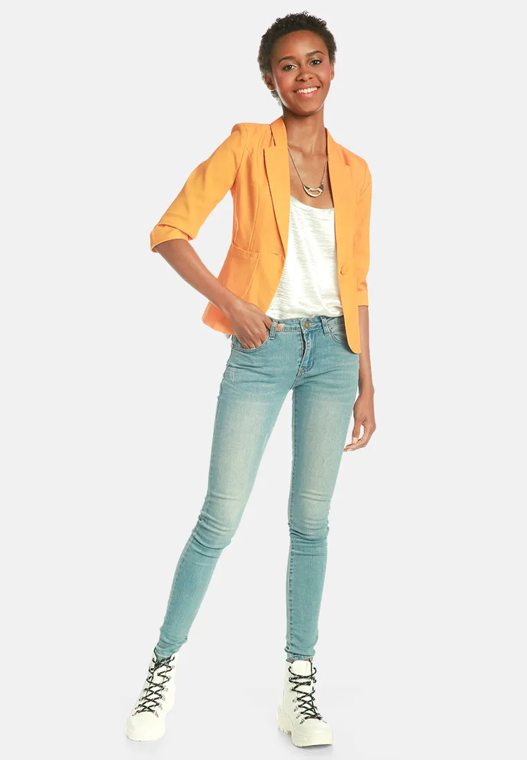 single breasted blazer