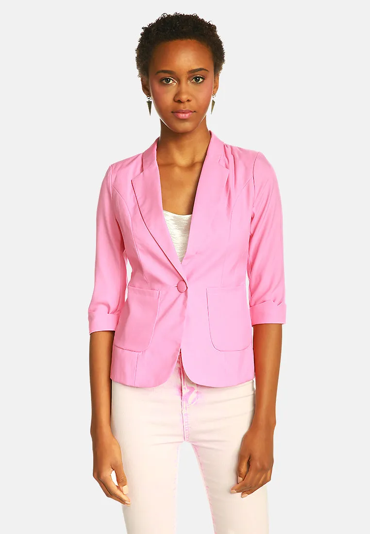 single breasted blazer