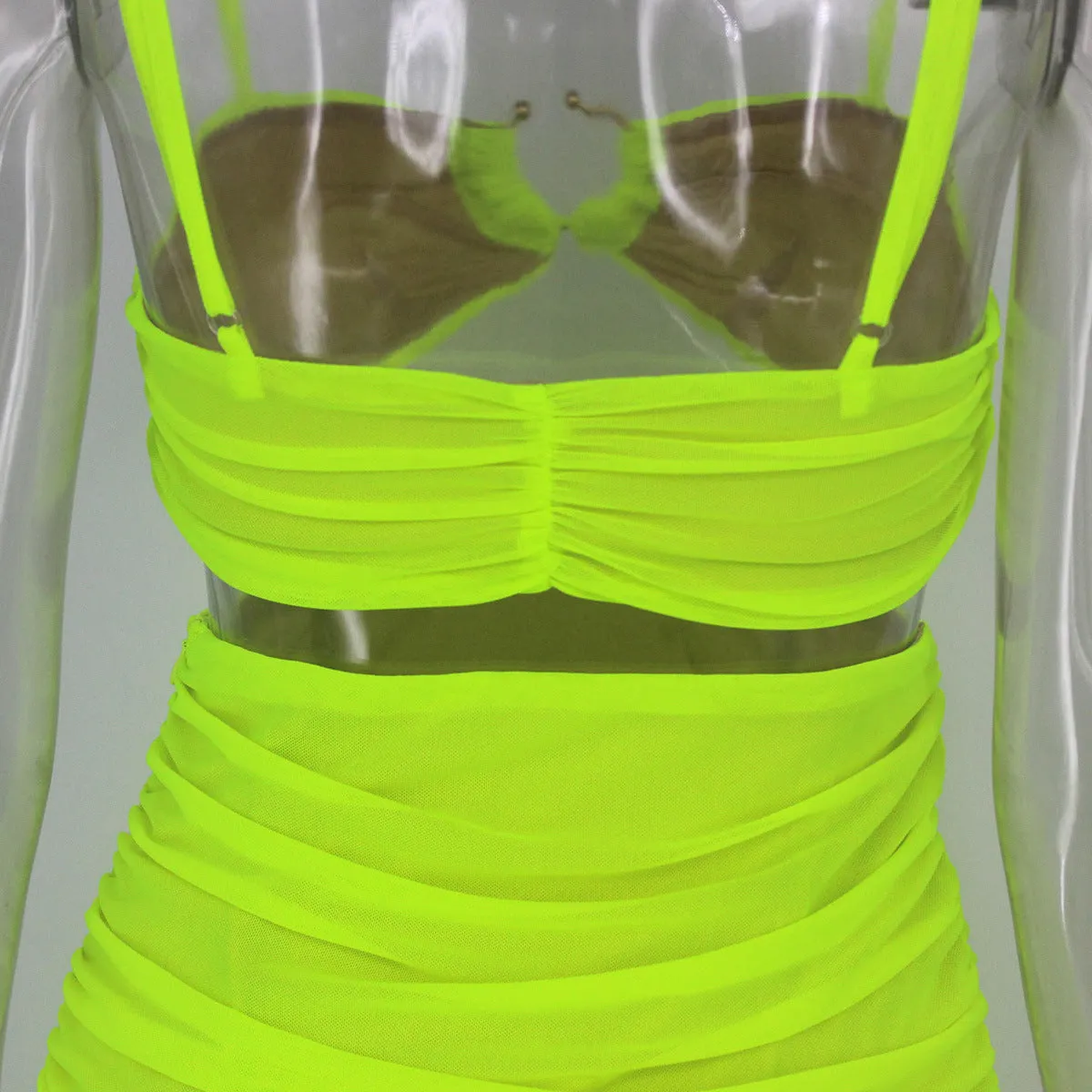 Sling Wrapped Chest Party Nightclub Sexy Dress Two-piece