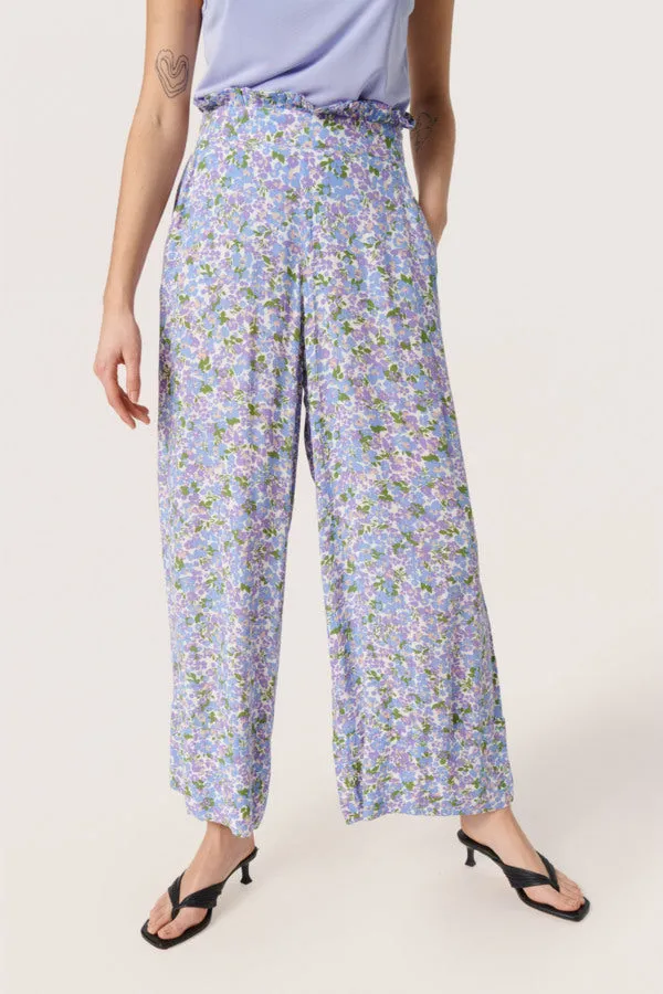 Soaked in Luxury SLZaya Pants in Lavender Flickering Floral