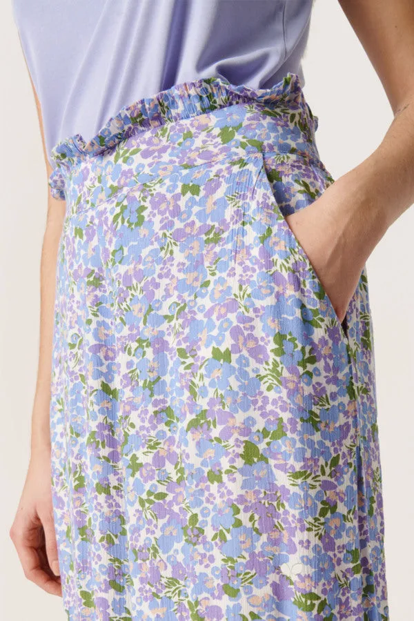 Soaked in Luxury SLZaya Pants in Lavender Flickering Floral