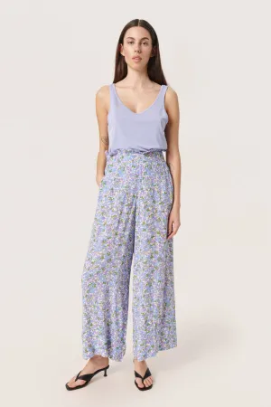 Soaked in Luxury SLZaya Pants in Lavender Flickering Floral