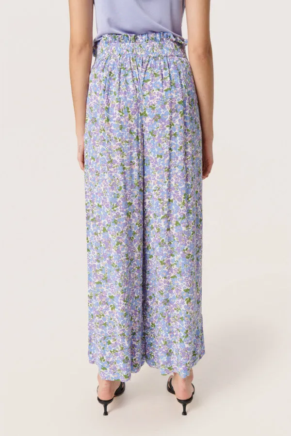 Soaked in Luxury SLZaya Pants in Lavender Flickering Floral