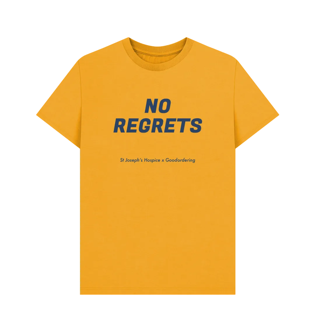 St Joseph's Hospice Collaboration T-shirt No regrets