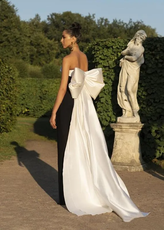 Strapless A-line Evening Dress