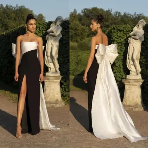 Strapless A-line Evening Dress