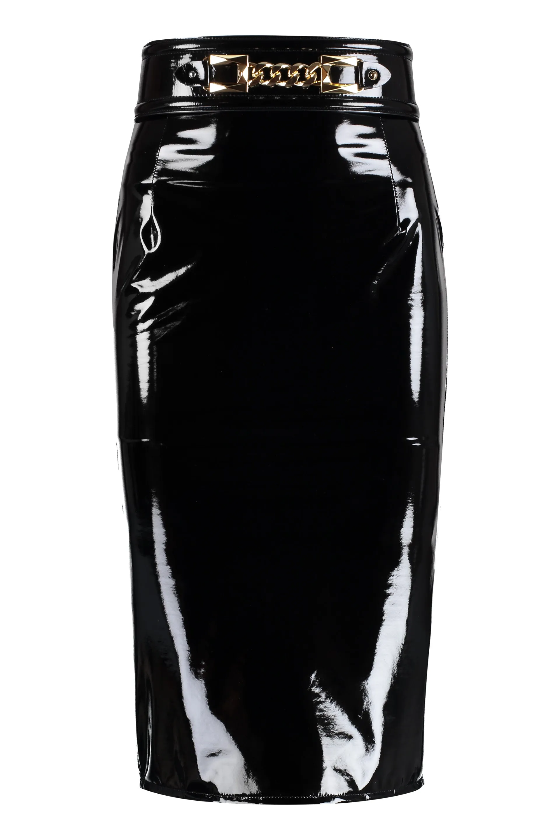 Stretch pencil skirt with zip