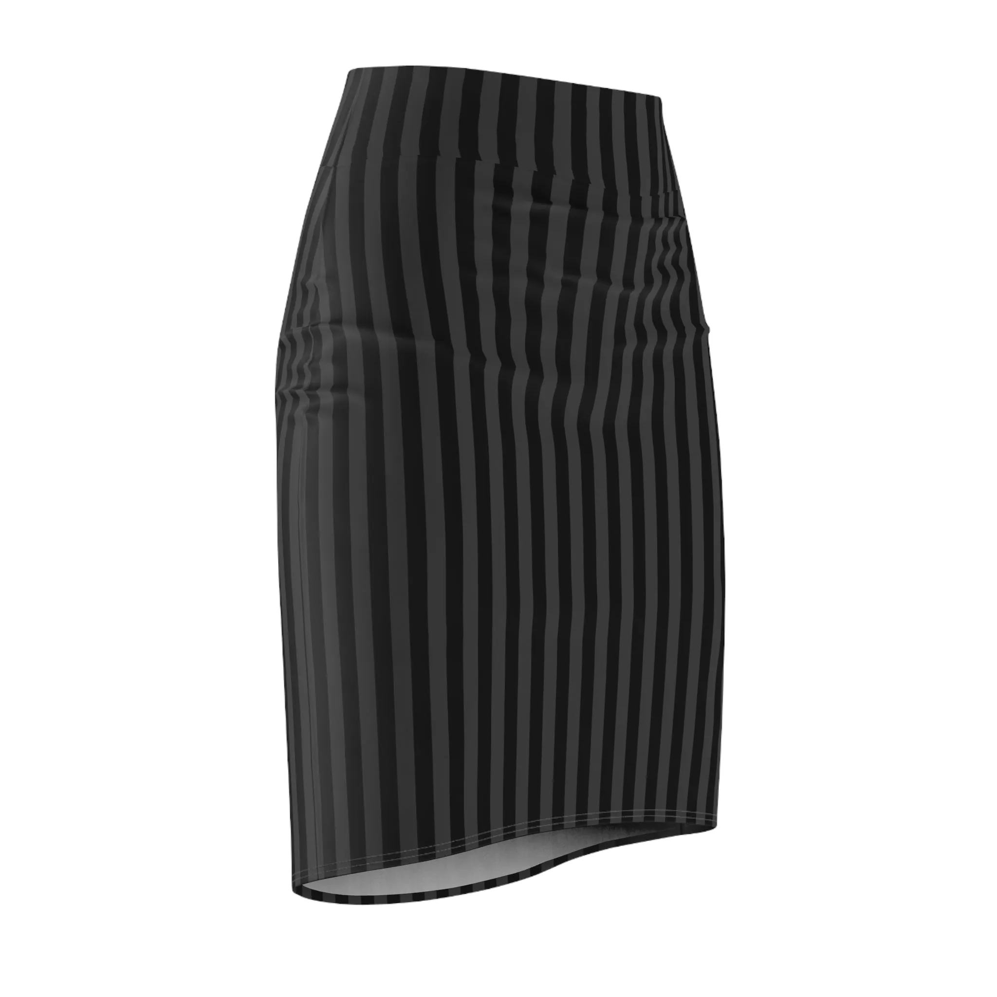 Striped Pencil Skirt