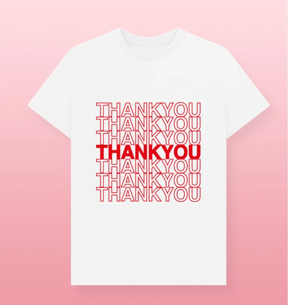 Thank You Text t-shirt