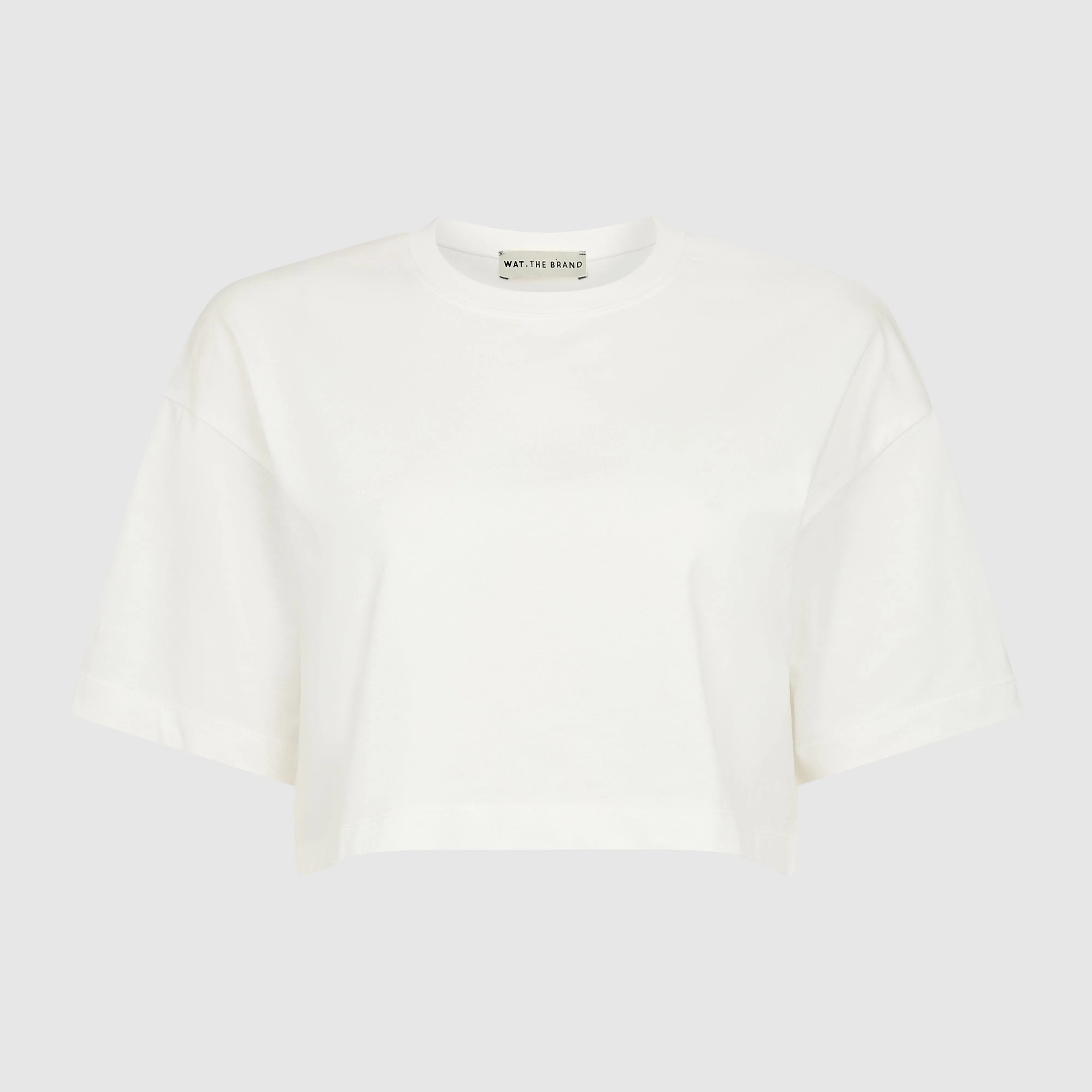 THE CROPPED BOXY TEE - WHITE