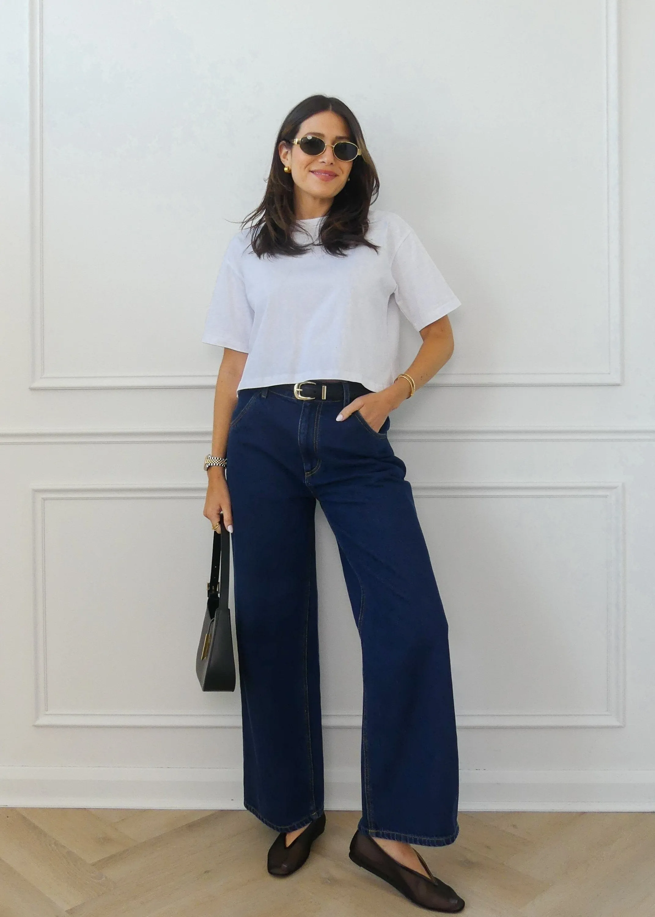THE CROPPED BOXY TEE - WHITE