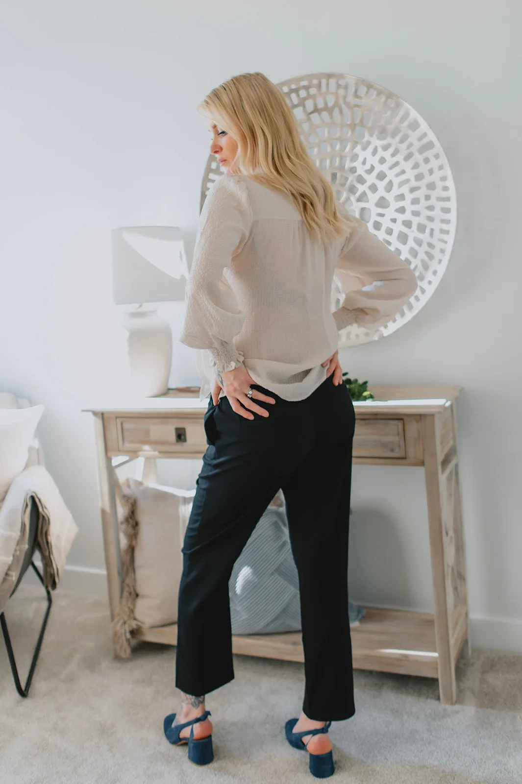 The Harper Trouser - Navy