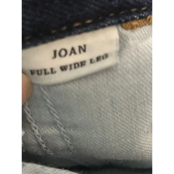 Trave Joan Full Wide Leg Trouser Jeans •Women 30• Straight Walk This Way $295