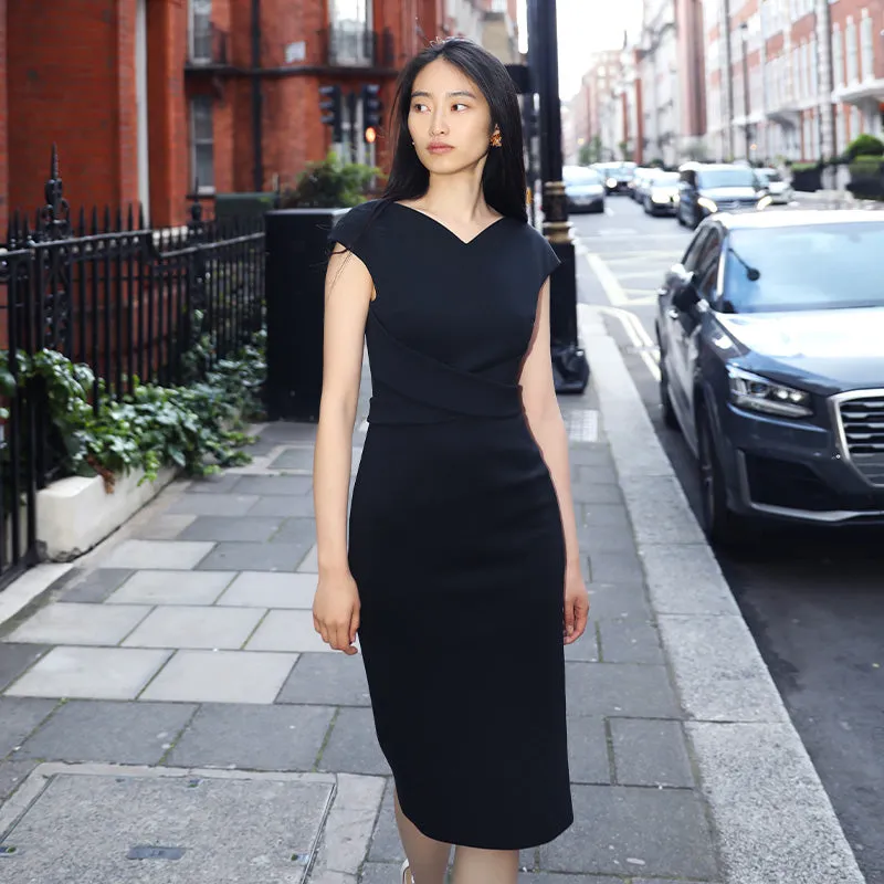 V NECKLINE DRESS