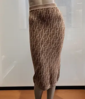 Velvet pencil skirt