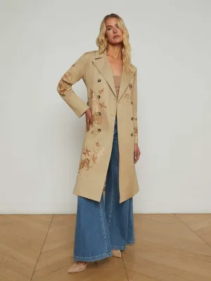 Venus Embroidered Trench Coat