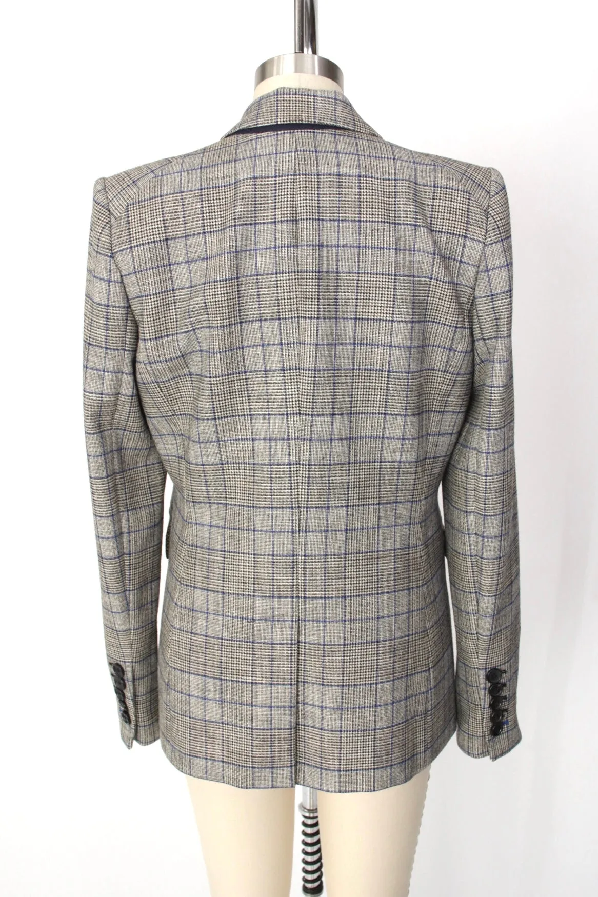 Veronica Beard Plaid Double-Breasted Blazer