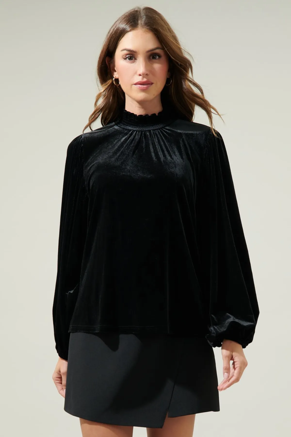 Vicky Velvet Blouse