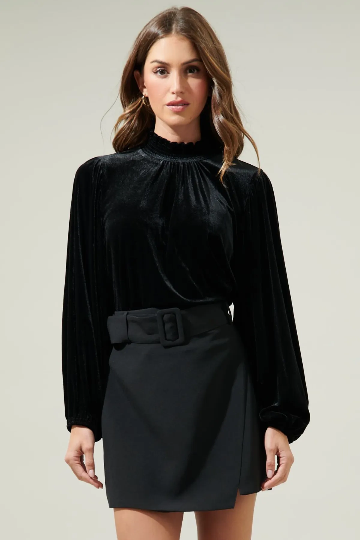 Vicky Velvet Blouse