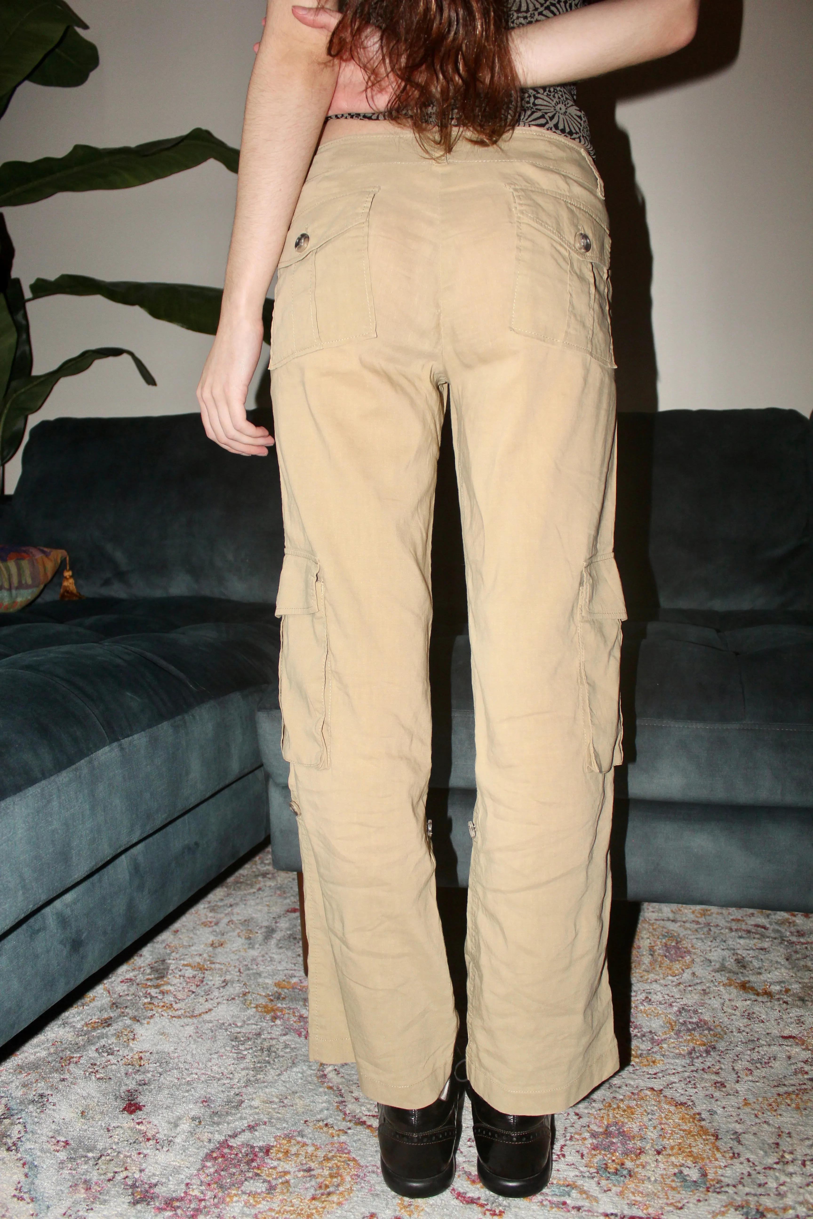 Vintage 90s Low Waisted Cargo Pants (S)