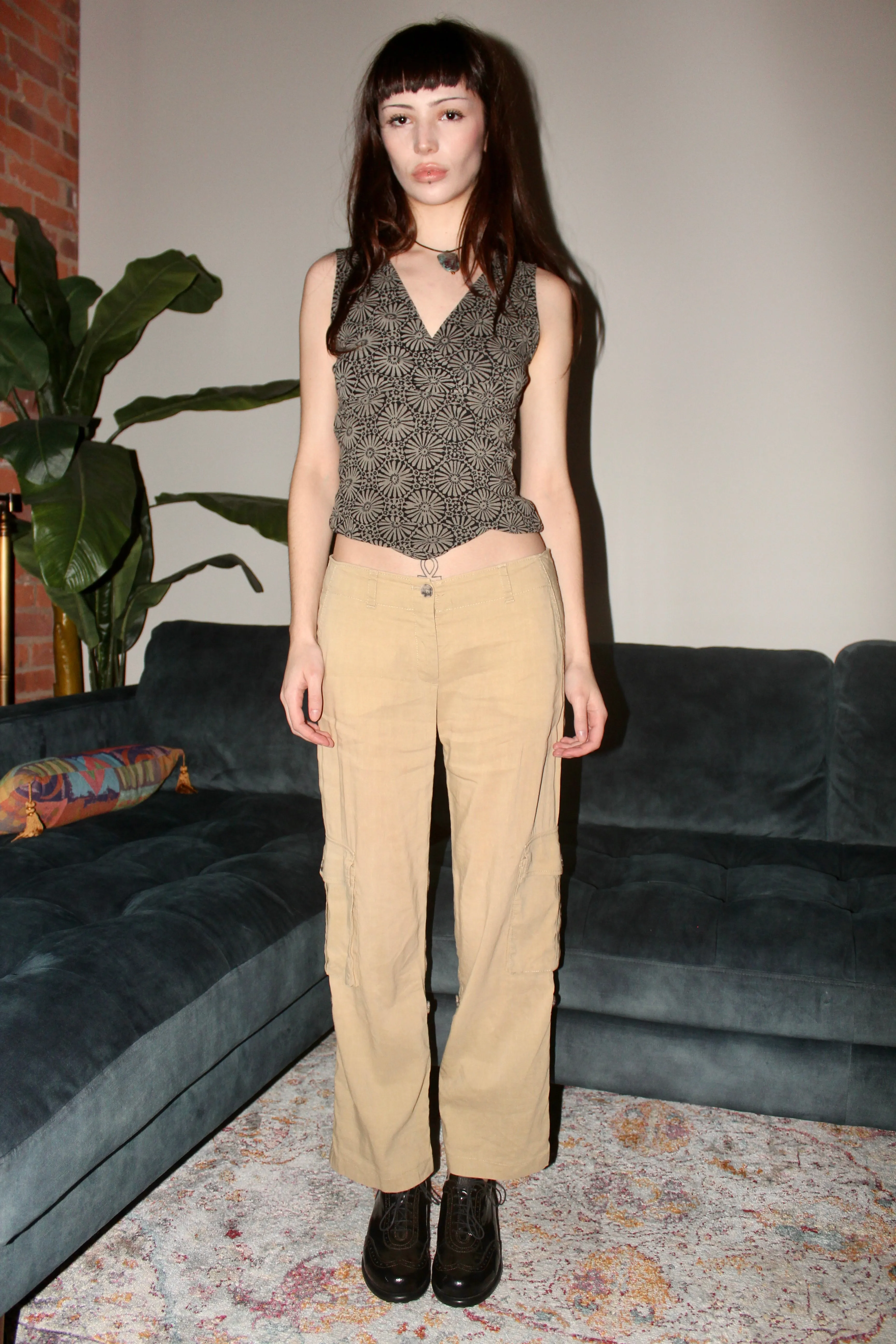Vintage 90s Low Waisted Cargo Pants (S)