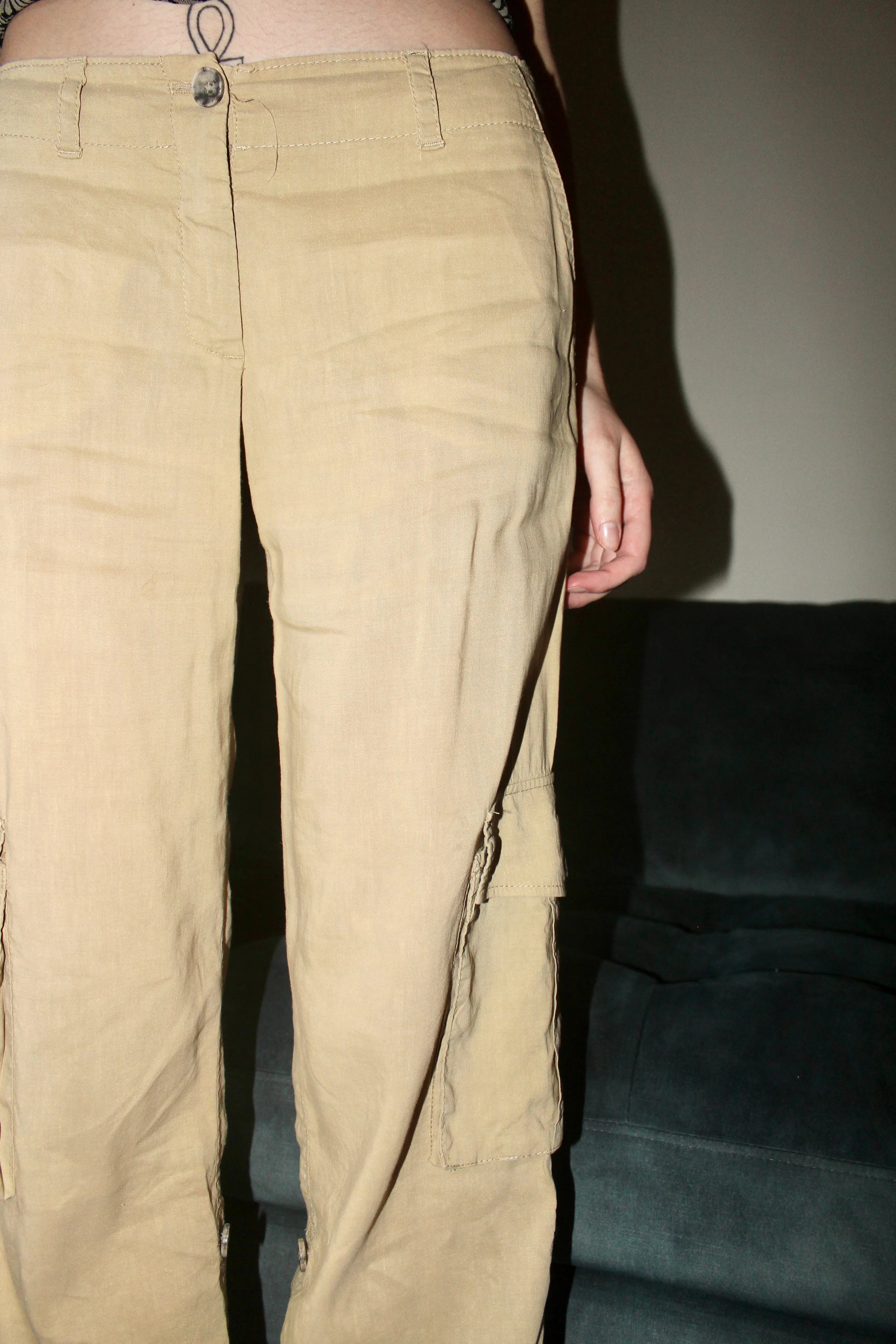 Vintage 90s Low Waisted Cargo Pants (S)
