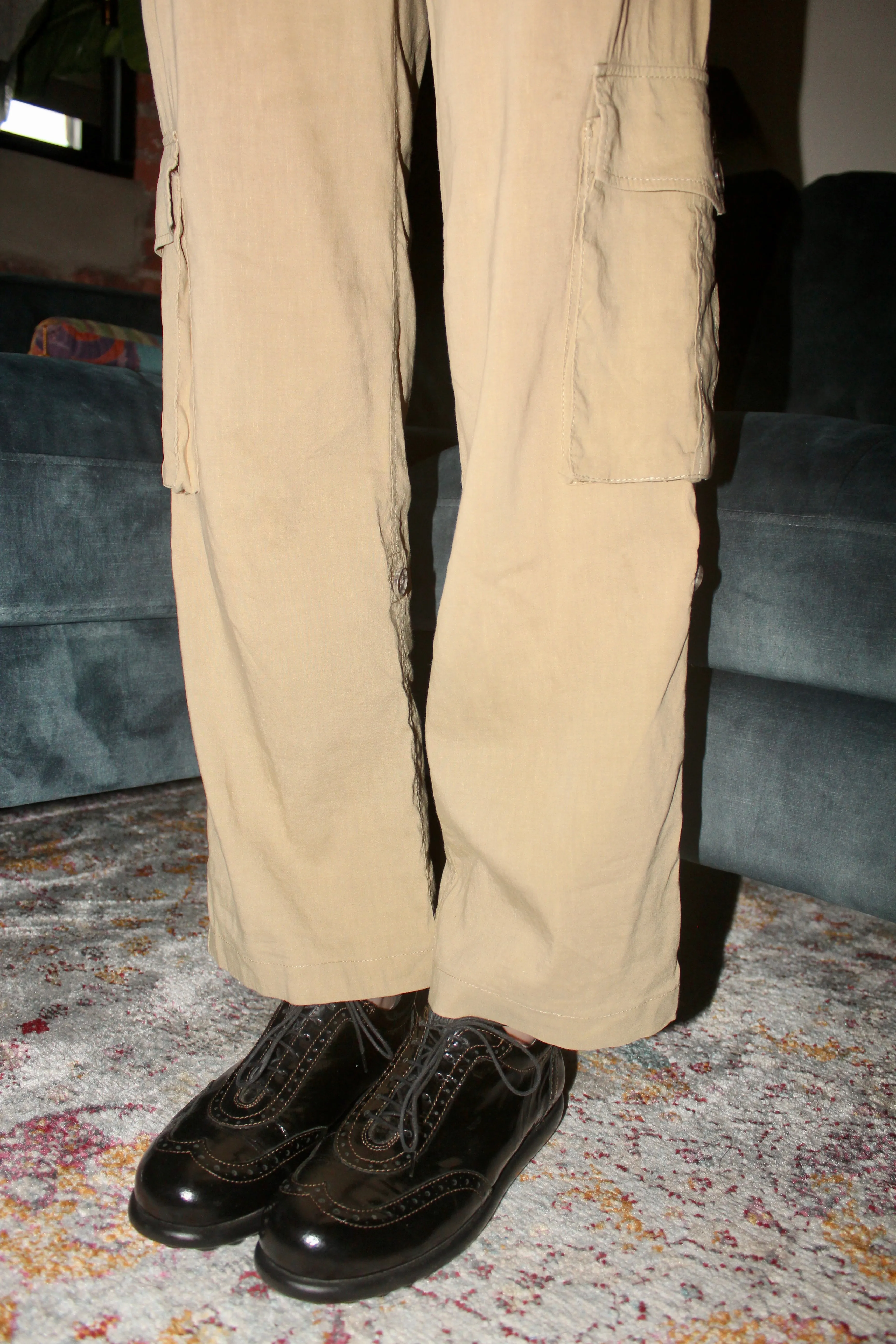 Vintage 90s Low Waisted Cargo Pants (S)